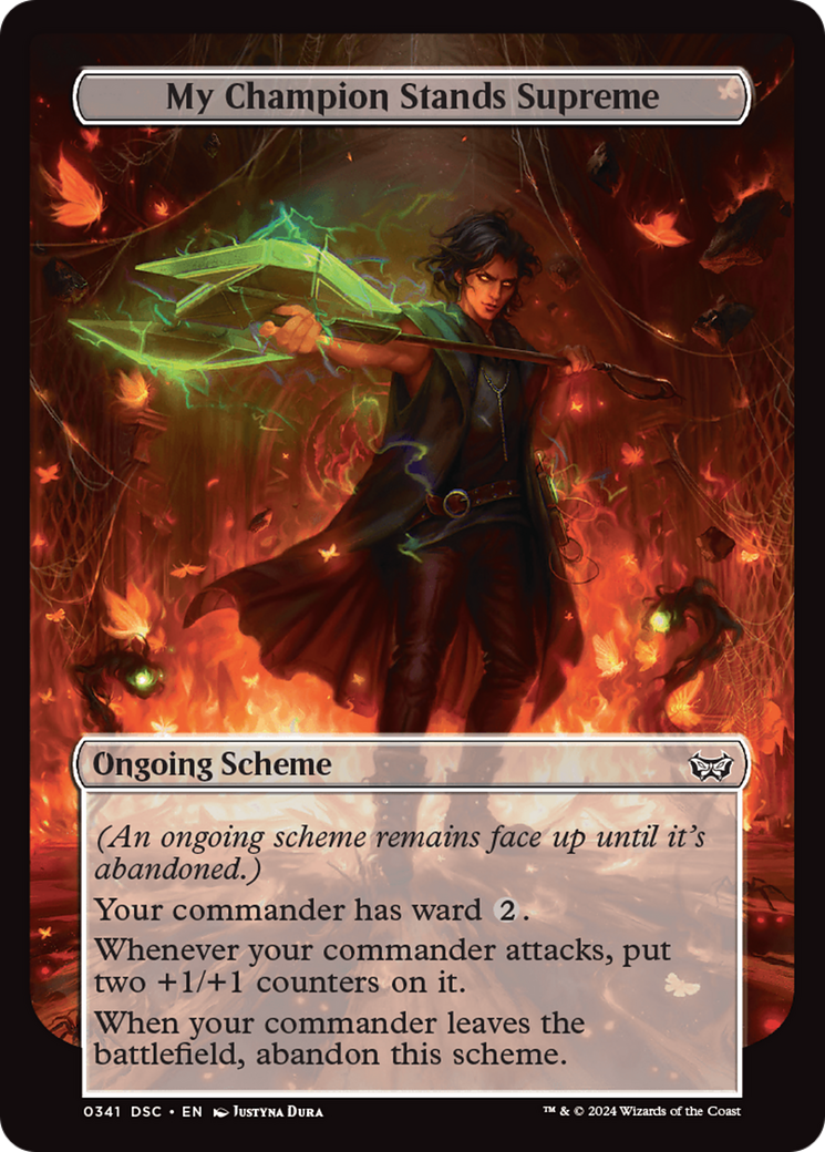 My Champion Stands Supreme (Full Art) [Duskmourn: Archenemy] | The CG Realm
