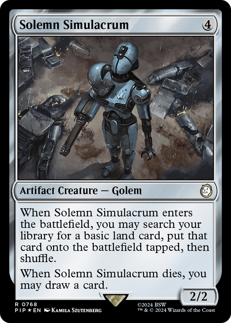Solemn Simulacrum (Surge Foil) [Fallout] | The CG Realm