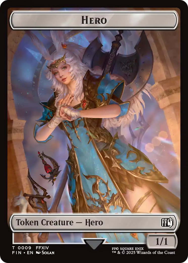 Hero (0009) // Bird (0017) Double-Sided Token [FINAL FANTASY Tokens] | The CG Realm