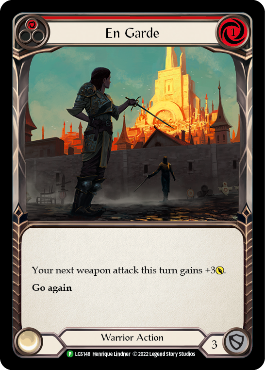 En Garde (Red) [LGS148] (Promo)  Rainbow Foil | The CG Realm