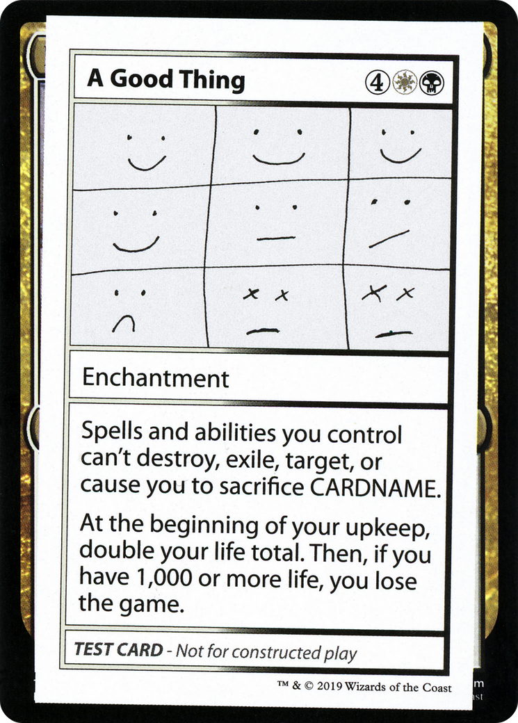A Good Thing (No PW Symbol) (CMB1-086) - Mystery Booster Playtest Cards 2021