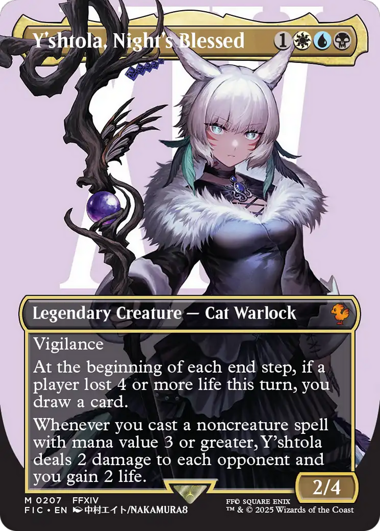 Y'shtola, Night's Blessed (Borderless) [FINAL FANTASY Commander] | The CG Realm