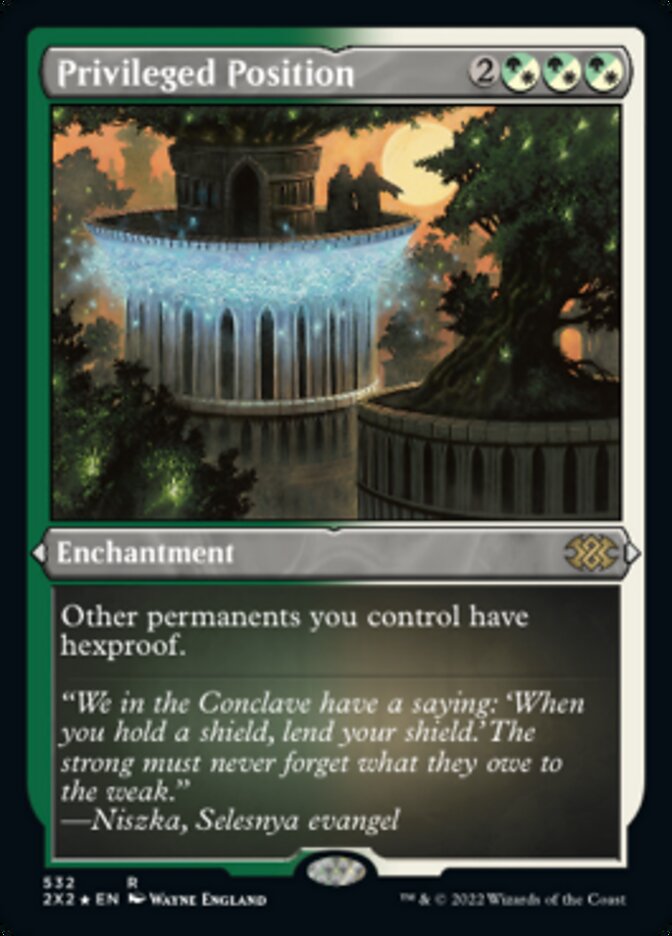 Privileged Position (Foil Etched) [Double Masters 2022] | The CG Realm