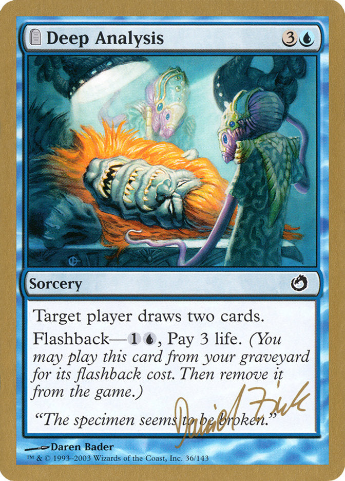 Deep Analysis (Daniel Zink) [World Championship Decks 2003] | The CG Realm