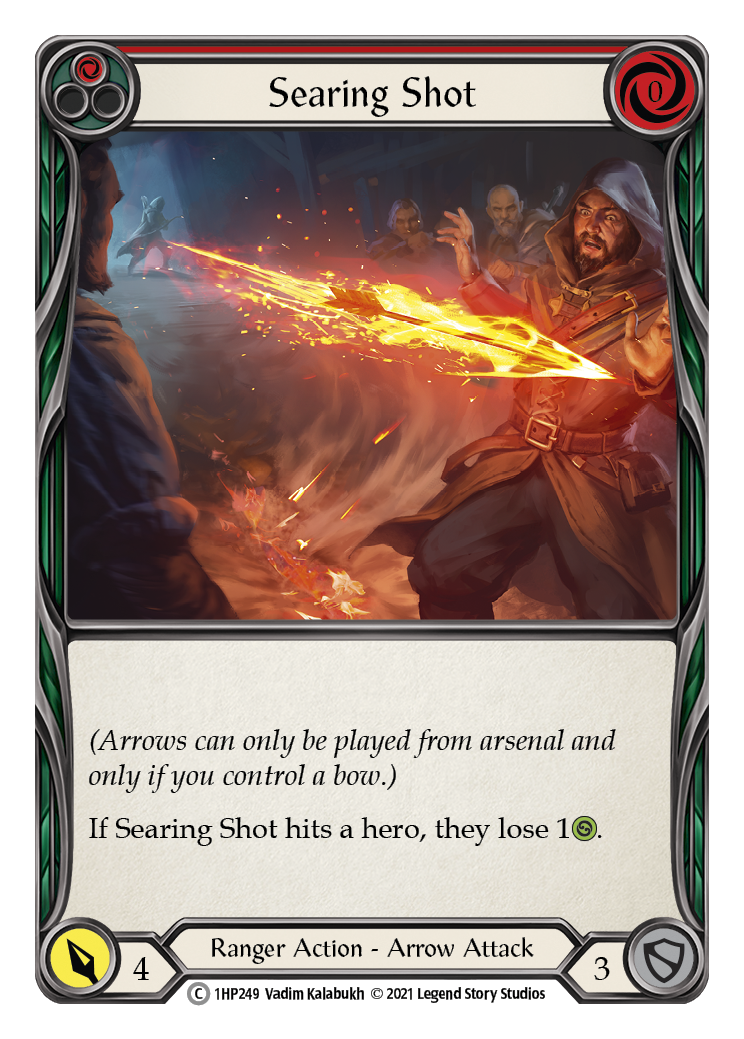 Searing Shot (Red) [1HP249] (History Pack 1) | The CG Realm
