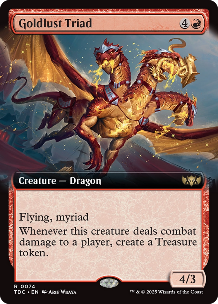 Goldlust Triad (Extended Art) [Tarkir: Dragonstorm Commander] | The CG Realm