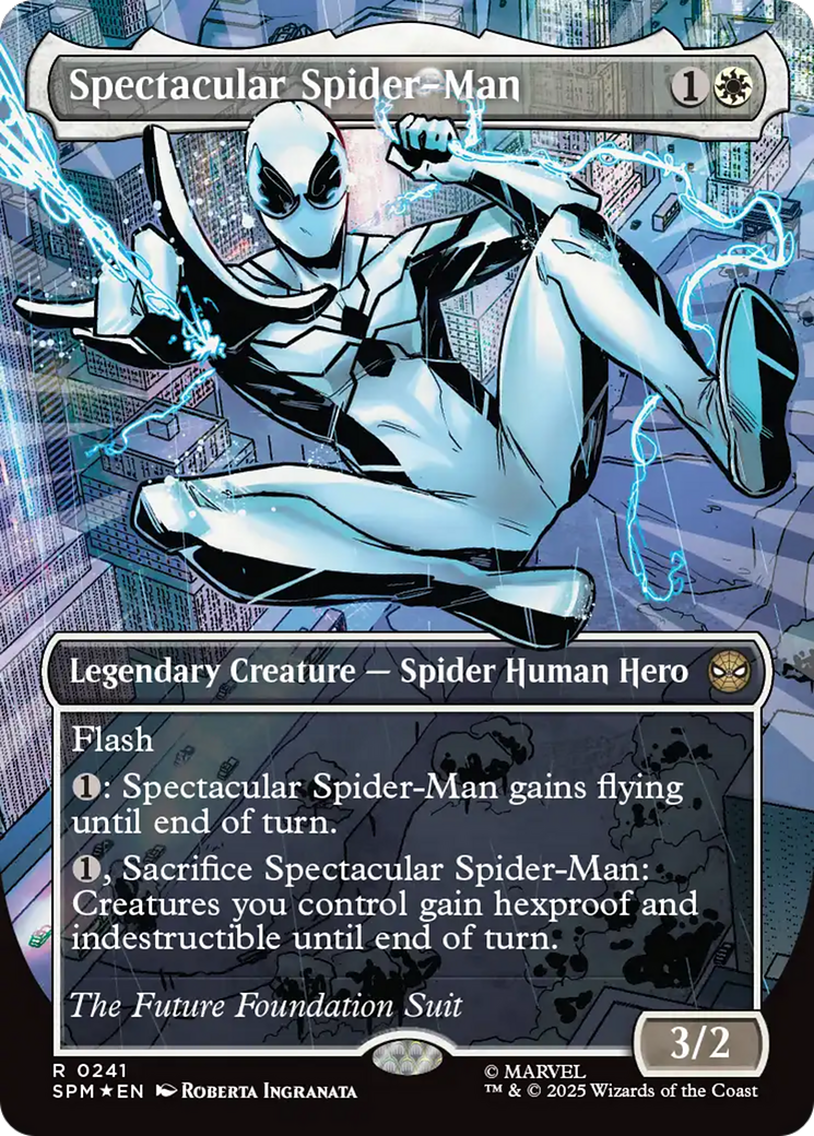 Spectacular Spider-Man (0241) (Borderless) (Textured Foil) [Marvel's Spider-Man] | The CG Realm