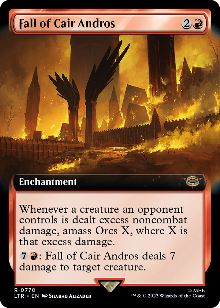 Fall of Cair Andros (Extended Art) (Surge Foil) [The Lord of the Rings: Tales of Middle-Earth] | The CG Realm