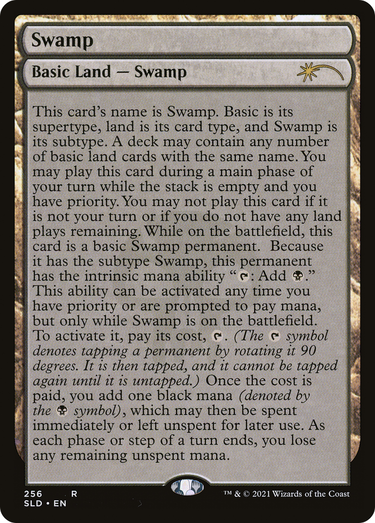 Swamp (256) (Full-Text Lands) (SLD-256) - Secret Lair Drop