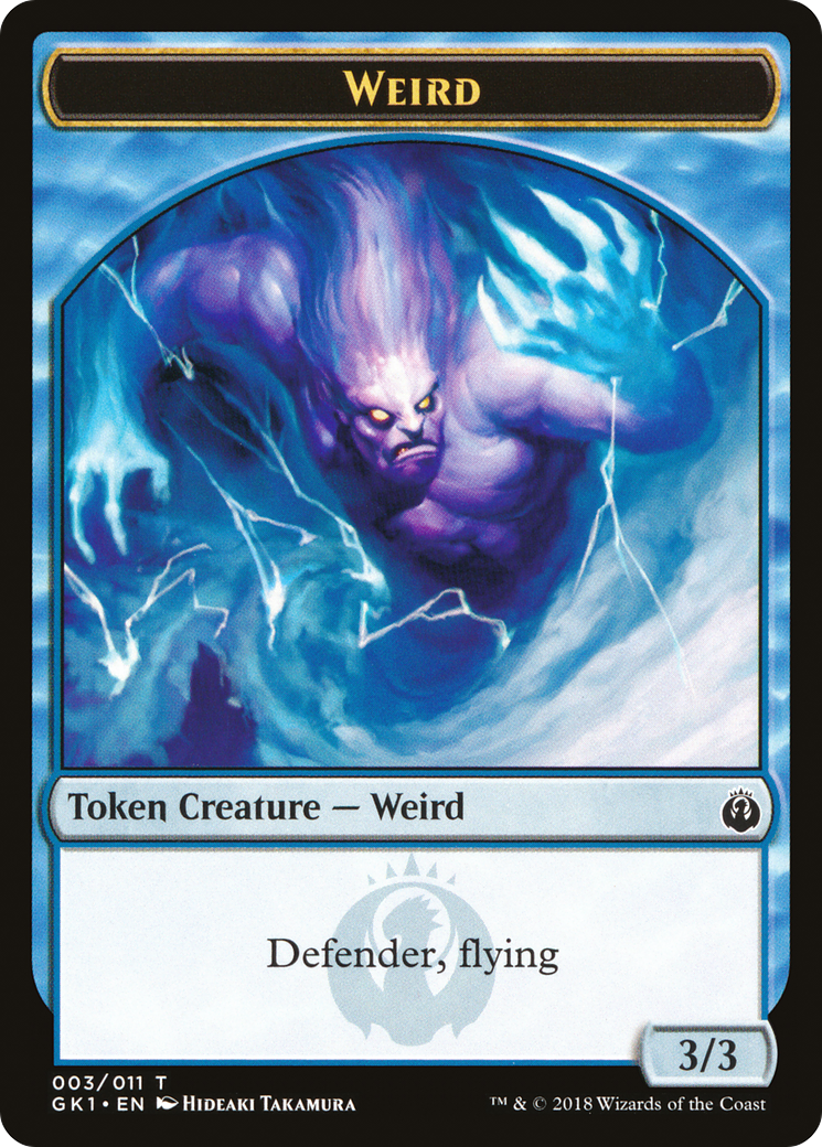 Weird // Goblin Double-Sided Token (GR1-3 // 4) - GRN Guild Kit Tokens