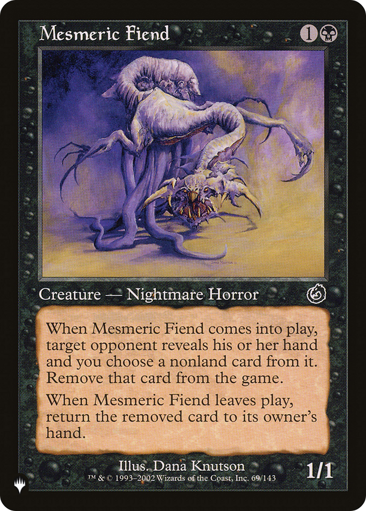 Mesmeric Fiend [The List] | The CG Realm