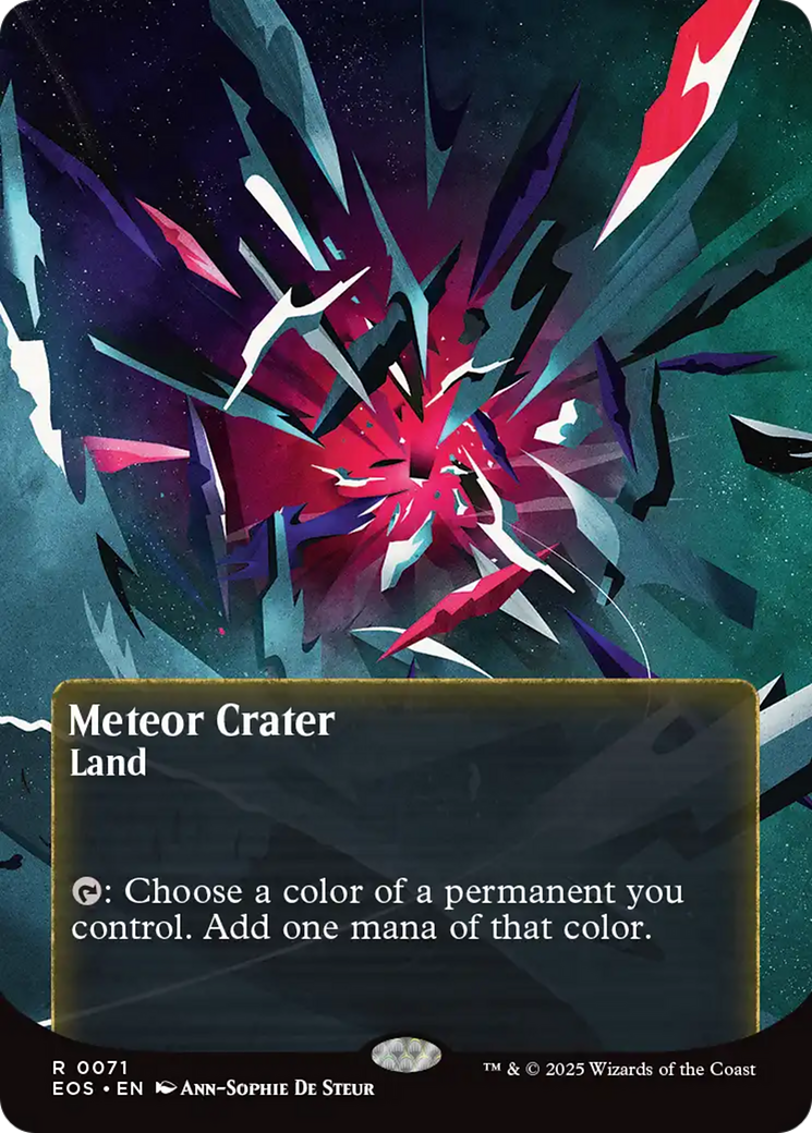 Meteor Crater (0071) (Borderless) [Edge of Eternities: Stellar Sights] | The CG Realm