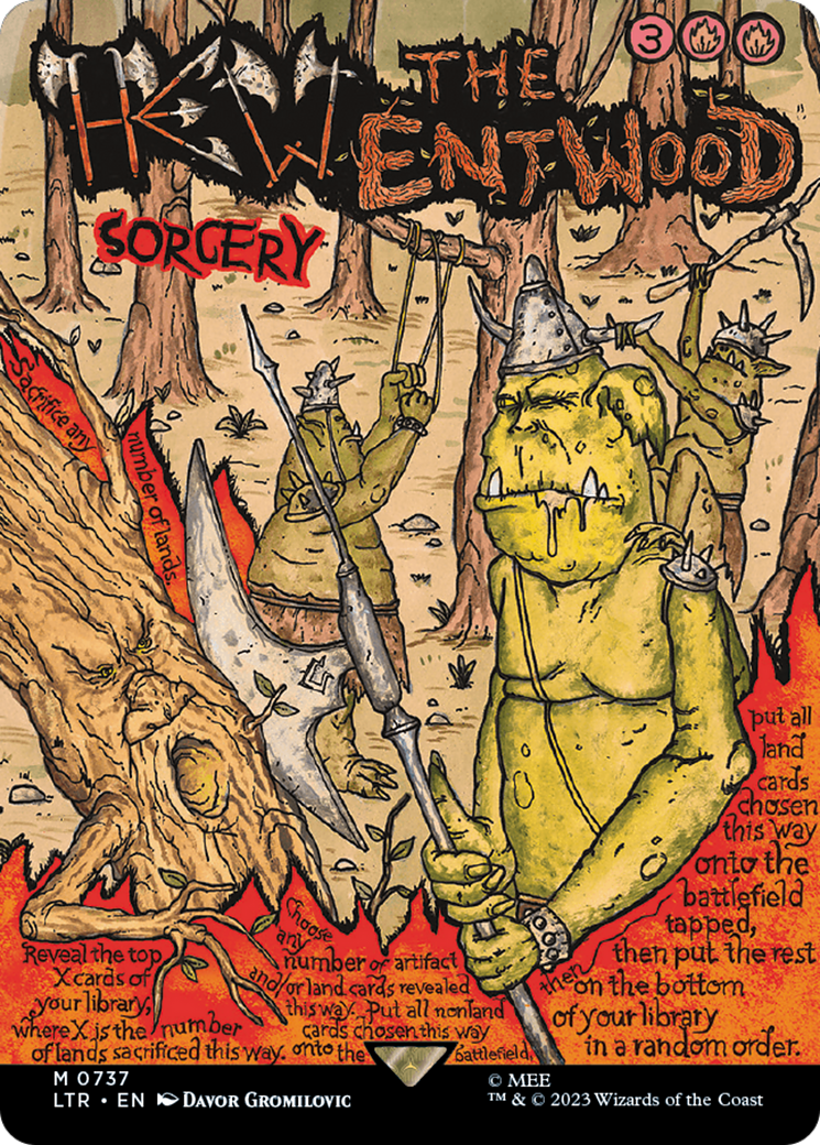 Hew the Entwood (Borderless Poster) (LTR-737) - The Lord of the Rings: Tales of Middle-earth