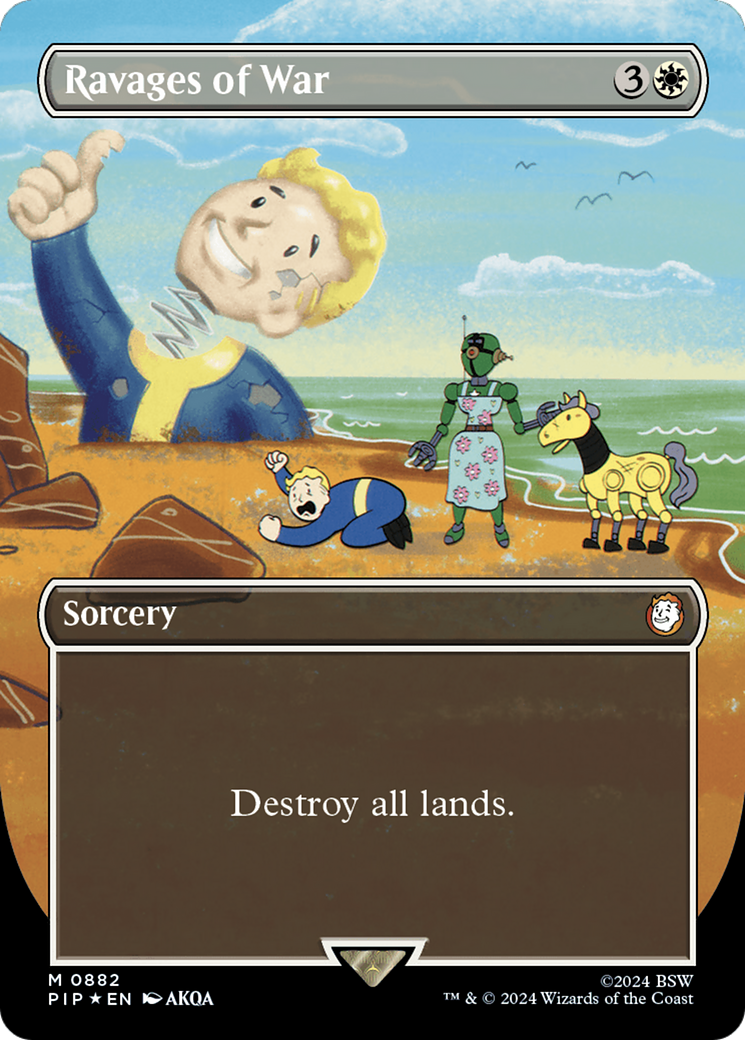 Ravages of War (Borderless) (Surge Foil) [Fallout] | The CG Realm