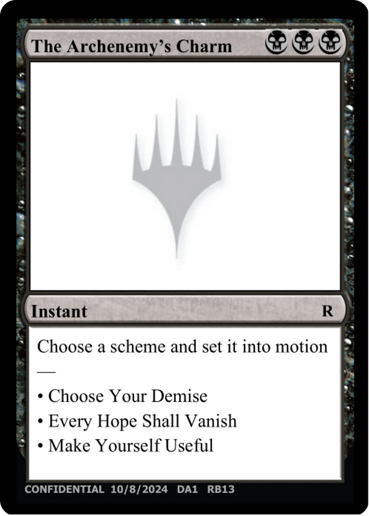 The Archenemy's Charm [Unknown Event] | The CG Realm