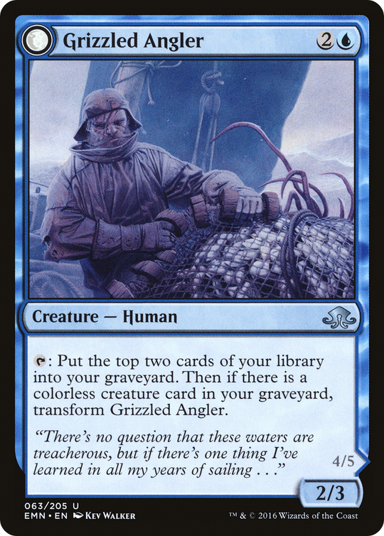 Grizzled Angler // Grisly Anglerfish (EMN-063) - Eldritch Moon: (mooneldrazidfc)