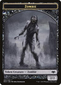 Zombie // Golem Double-Sided Token [Modern Horizons Tokens] | The CG Realm