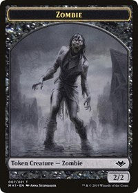 Zombie // Golem Double-Sided Token (MH1-7 // 18) - Modern Horizons