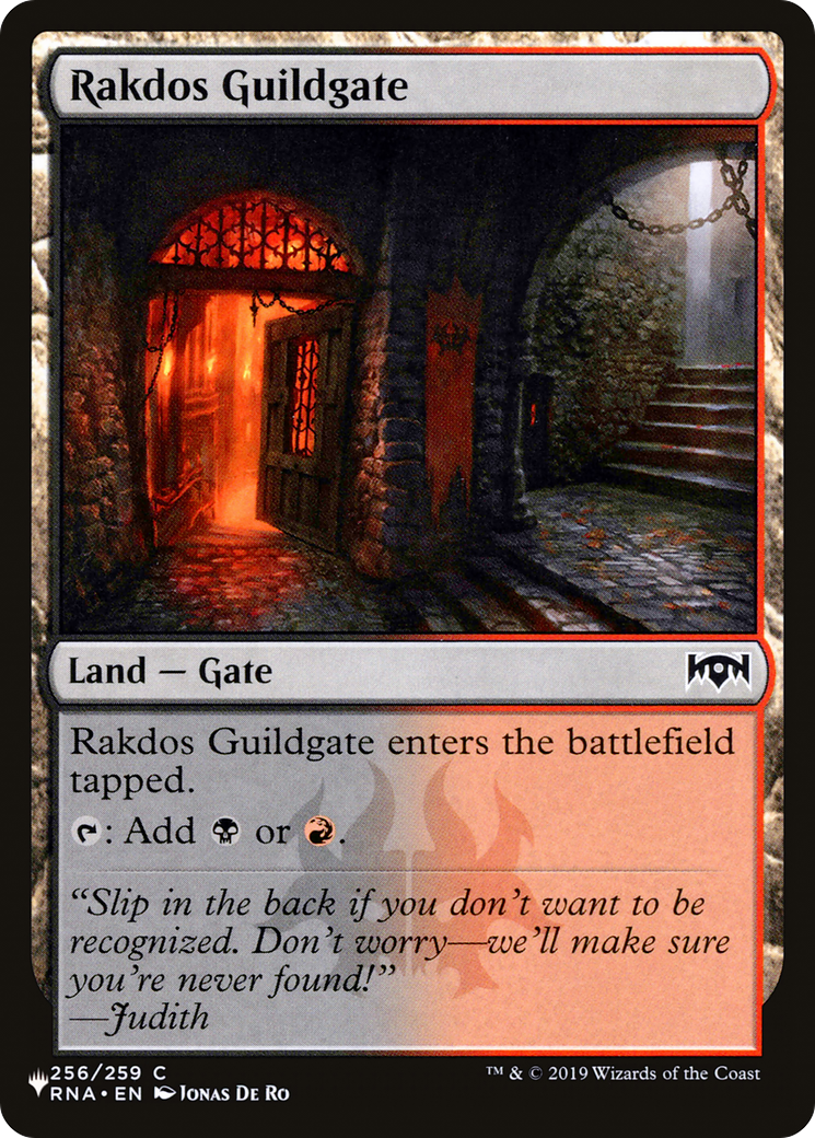 Rakdos Guildgate (256) [The List] | The CG Realm