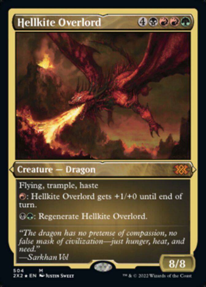 Hellkite Overlord (Foil Etched) [Double Masters 2022] | The CG Realm