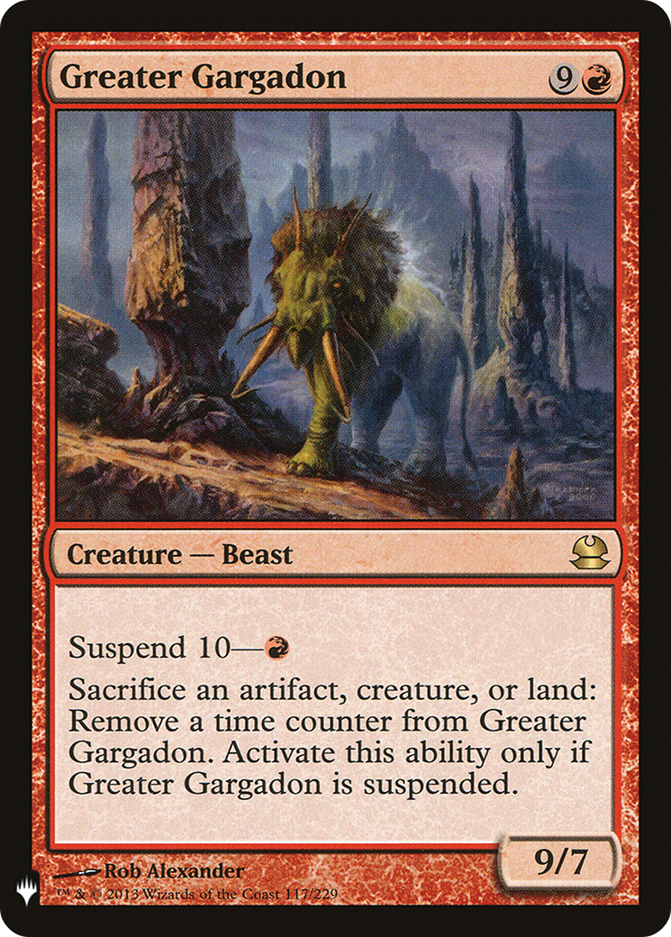 Greater Gargadon (LIST-MMA-117) - The List