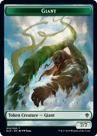 Giant // Food (017) Double-Sided Token (ELD-10 // 17) - Throne of Eldraine Foil