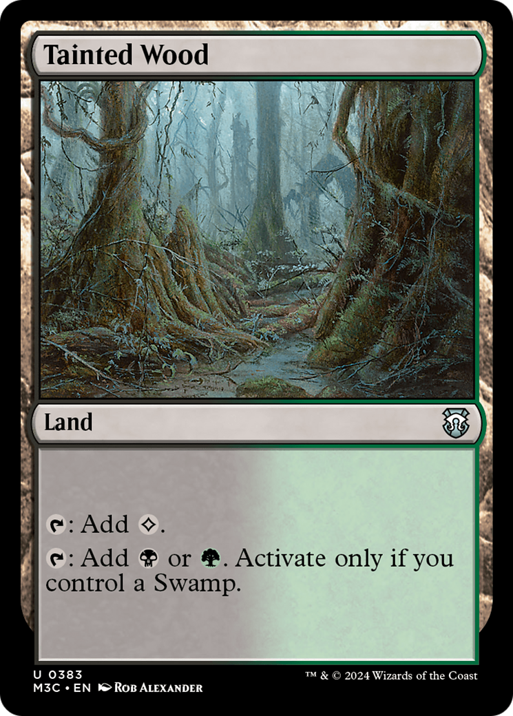 Tainted Wood (Ripple Foil) [Modern Horizons 3 Commander] | The CG Realm