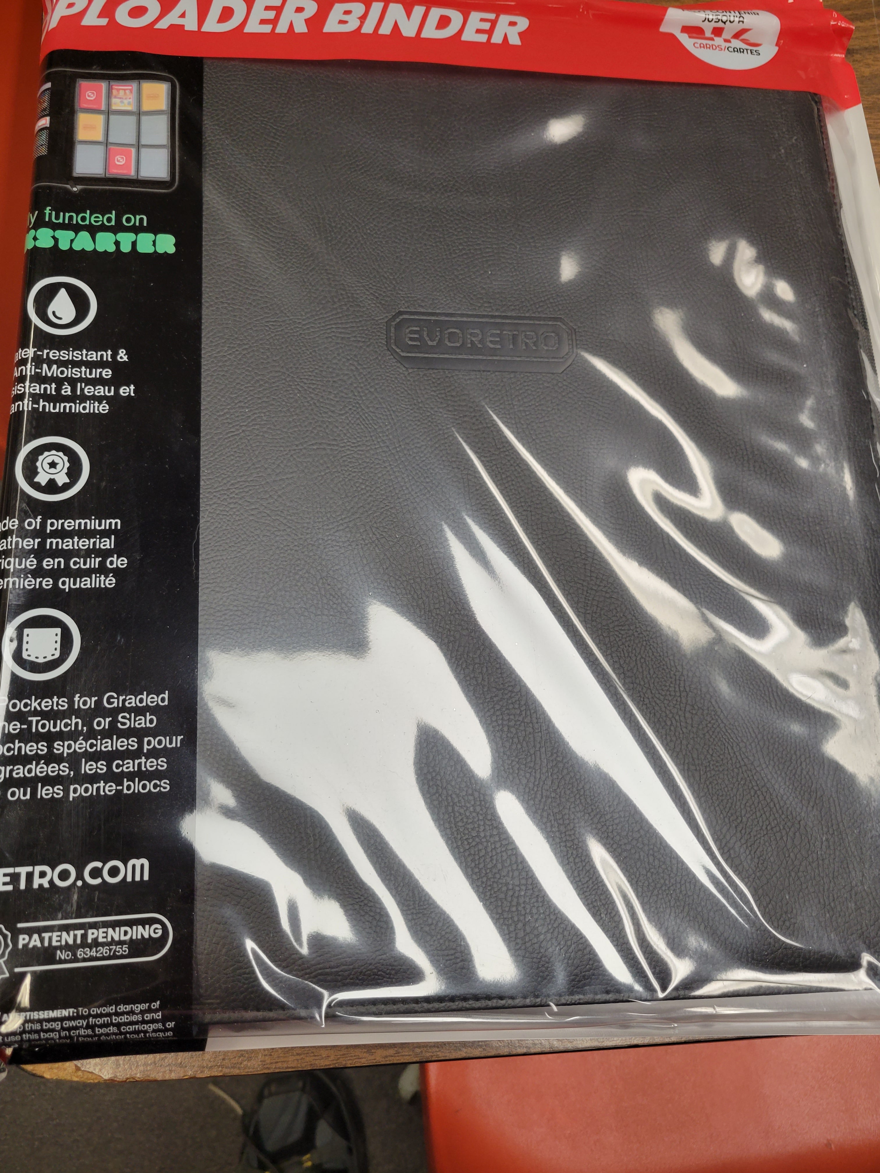 Evoretro Toploader Binders Black | The CG Realm