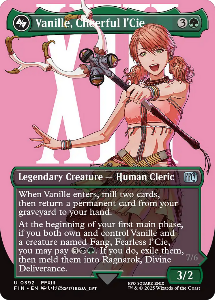 Vanille, Cheerful l'Cie // Ragnarok, Divine Deliverance (Borderless) [FINAL FANTASY] | The CG Realm