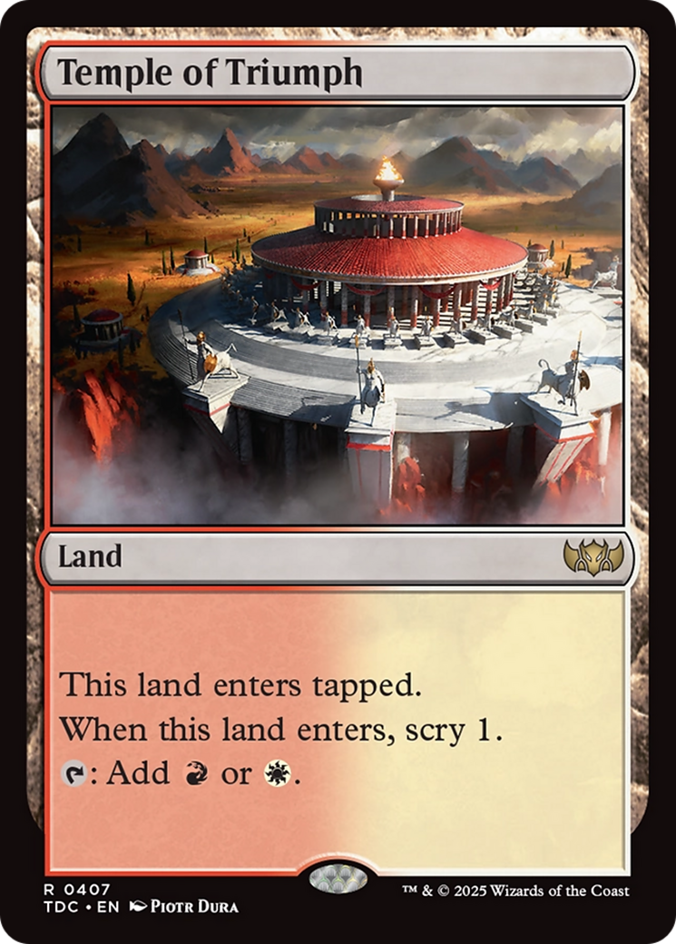 Temple of Triumph [Tarkir: Dragonstorm Commander] | The CG Realm