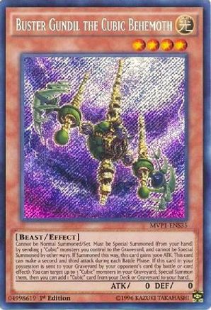 Buster Gundil the Cubic Behemoth (MVP1-ENS35) - The Dark Side of Dimensions Movie Pack: Secret Edition 1st Edition