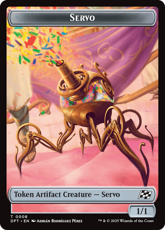 Beast (0010) // Servo Double-Sided Token (DRC-10 // 8) - Commander: Aetherdrift