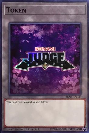 Official Judge Token: TKN4-EN035 (TKN4-EN035) - Judge Promotional Cards Unlimited