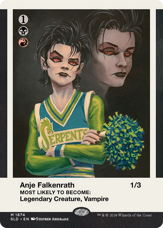 Anje Falkenrath // Anje Falkenrath (SLD-1874) - Secret Lair Drop (Borderless) Foil