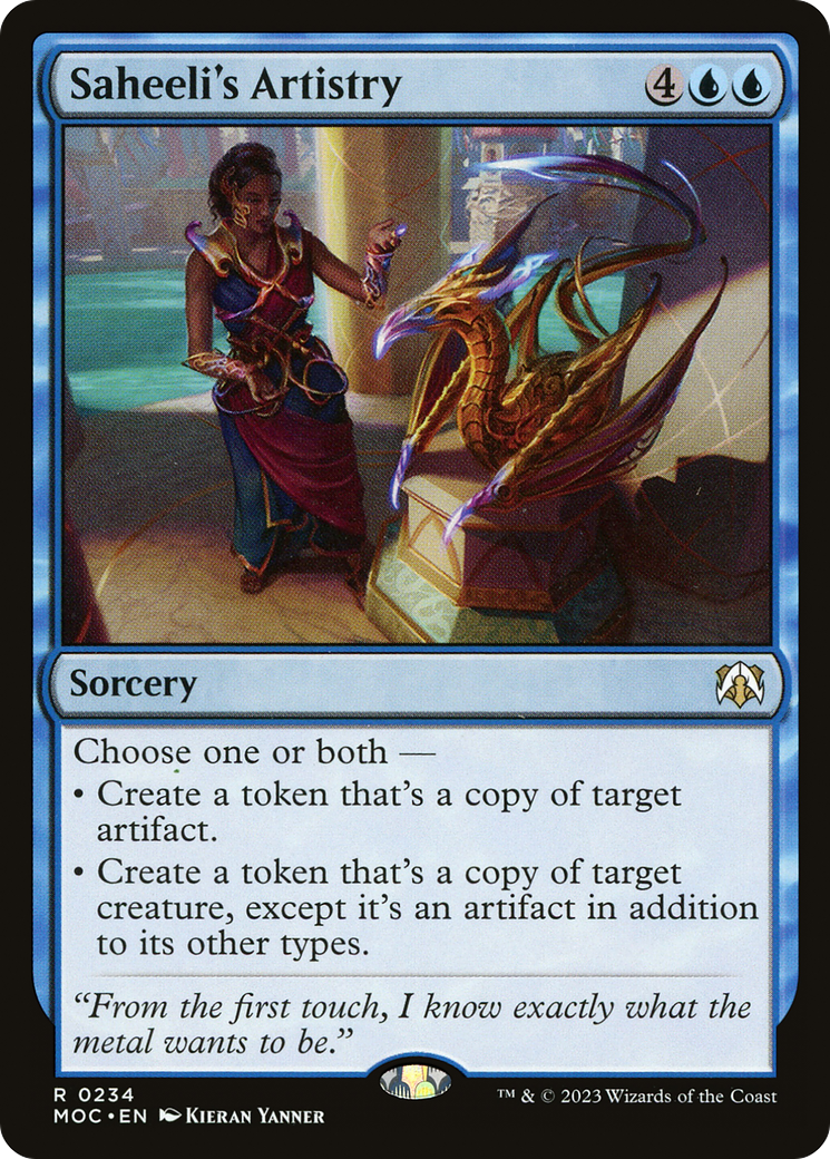 Saheeli's Artistry [March of the Machine Commander] | The CG Realm