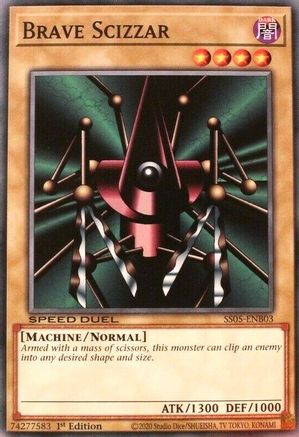 Brave Scizzar (SS05-ENB03) - Speed Duel Decks: Twisted Nightmares 1st Edition