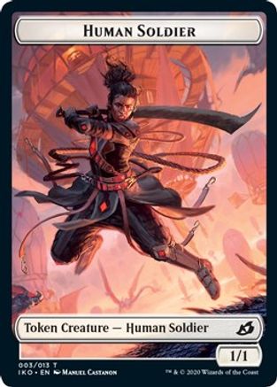 Human Soldier (003) // Zombie Double-Sided Token (C20-3 // 9) - Commander 2020