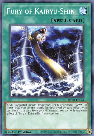 Fury of Kairyu-Shin (ROTD-EN064) - Rise of the Duelist 1st Edition
