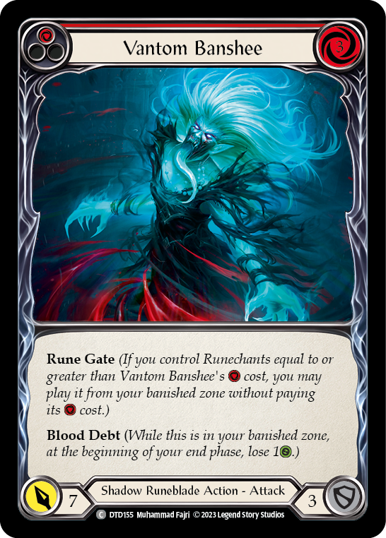 Vantom Banshee (Red) [DTD155] (Dusk Till Dawn)  Rainbow Foil | The CG Realm