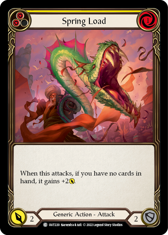 Spring Load (Yellow) [OUT220] (Outsiders)  Rainbow Foil | The CG Realm