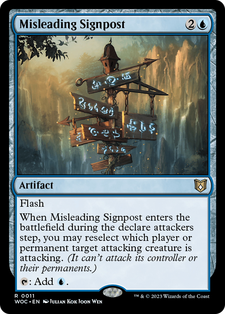 Misleading Signpost [Wilds of Eldraine Commander] | The CG Realm