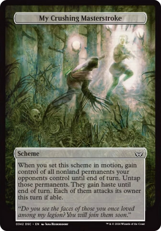 My Crushing Masterstroke (Full Art) (A:DSC-342) - Duskmourn: House of Horror Commander