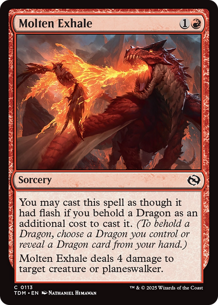 Molten Exhale [Tarkir: Dragonstorm] | The CG Realm
