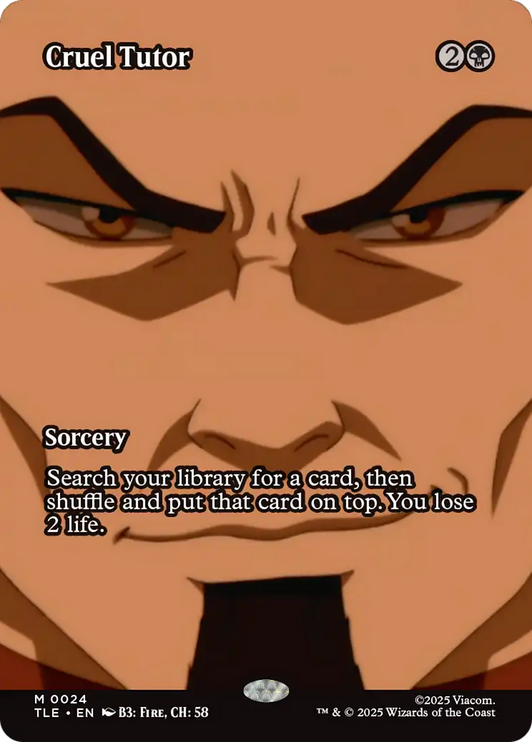 Cruel Tutor (Borderless) [Avatar: The Last Airbender: Eternal-Legal] | The CG Realm