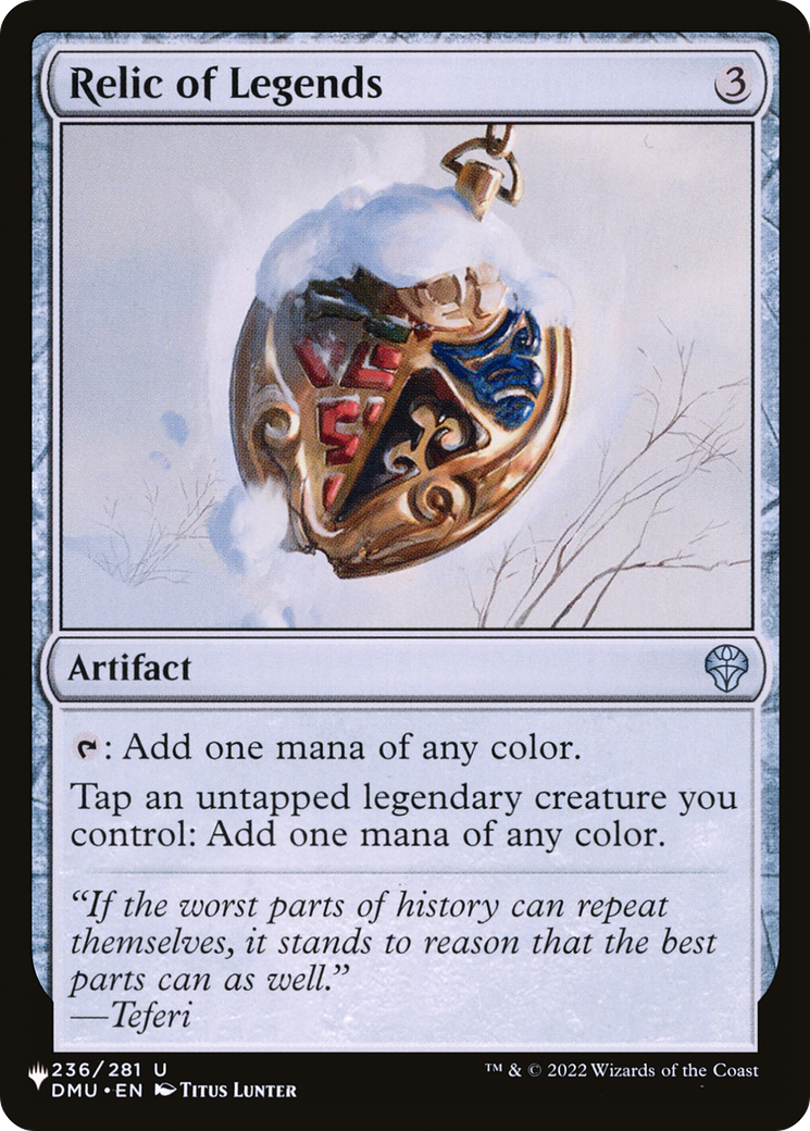 Relic of Legends [The List] | The CG Realm