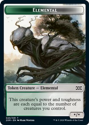 Elemental // Shapeshifter Double-Sided Token (2XM-20 // 2) - Double Masters Foil