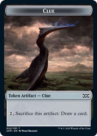 Clue // Myr (024) Double-sided Token (2XM-22 // 24) - Double Masters Foil