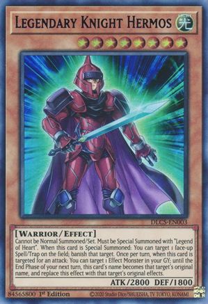 Legendary Knight Hermos (Purple) (DLCS-EN003) - Dragons of Legend: The Complete Series 1st Edition