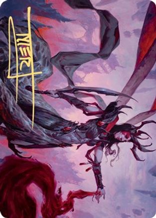 Drana, the Last Bloodchief Art Card (Gold-Stamped Signature) (ASZNR-054) - Art Series: Zendikar Rising