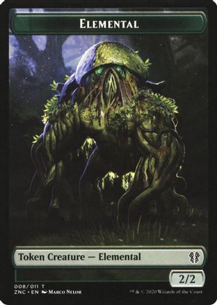 Elemental (008) // Elemental (010) Double-Sided Token (ZNC-8 // 10) - Commander: Zendikar Rising